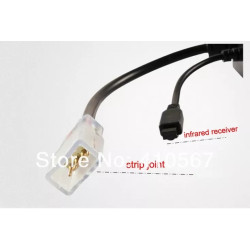 Sterownik LED RGB 230V z pilotem i przewodami do taśm LED