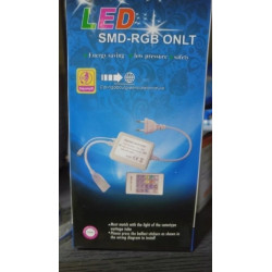 Sterownik LED RGB 230V z pilotem i przewodami do taśm LED