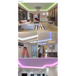 Sterownik LED RGB 230V z pilotem i przewodami do taśm LED