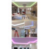 Sterownik LED RGB 230V z pilotem i przewodami do taśm LED