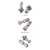 Żarówka LED BA20D z aluminiowym chłodzącym radiatorem i diodami LED
