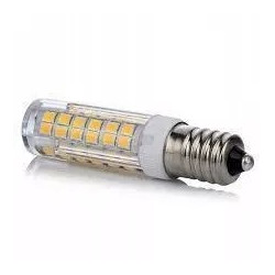 Żarówka LED E14 7W 76 diod w przezroczystej obudowie z metalowym gwintem