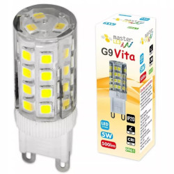 Żarówka LED G9 z 33 diodami w przezroczystej obudowie