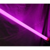 Świetlówka LED tuba o długości 120 cm świecąca na różowo