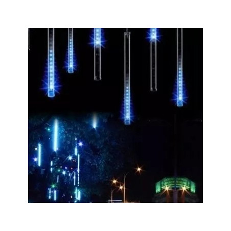 Wielokolorowe lampki sople LED o długości 80 cm z efektami świetlnymi