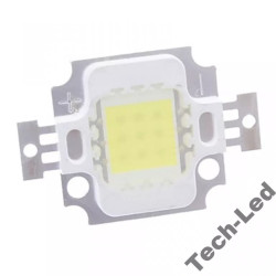 Moduł LED COB 10 W z pastą termiczną, widoczna płytka i chip LED