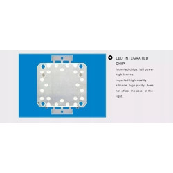 Moduł LED COB 50 W w kwadratowej obudowie z żółtą warstwą emitującą światło