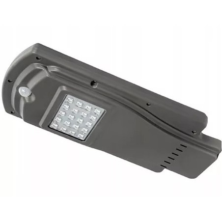 Czarna latarnia solarna 20W z panelem solarnym i czujnikiem ruchu z mocowaniem ściennym