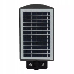 Czarna latarnia solarna 20W z panelem solarnym i czujnikiem ruchu z mocowaniem ściennym