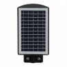 Czarna latarnia solarna 20W z panelem solarnym i czujnikiem ruchu z mocowaniem ściennym