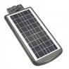 Czarna latarnia solarna 20W z panelem solarnym i czujnikiem ruchu z mocowaniem ściennym