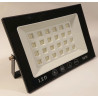 czarny panel LED 50W z białym wnętrzem, metalowym uchwytem i symbolami IP66, 50W na froncie
