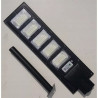Czarna latarnia solarna LED 300W z pięcioma panelami diod SMD i pilotem