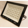 Czarny panel LED 100W z uchwytem montażowym i białym wnętrzem reflektora