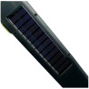 Przenośna latarka LED z panelem solarnym, obrotowym uchwytem i 45 diodami LED