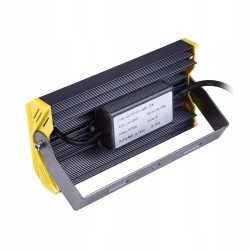 linowy oświetlacz LED 50W z aluminiową obudową i żółtymi osłonami