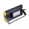 linowy oświetlacz LED 50W z aluminiową obudową i żółtymi osłonami