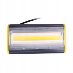 linowy oświetlacz LED 50W z aluminiową obudową i żółtymi osłonami