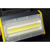linowy oświetlacz LED 50W z aluminiową obudową i żółtymi osłonami