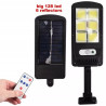Latarnia solarna LED z sześcioma diodami COB, czujnikiem ruchu i pilotem