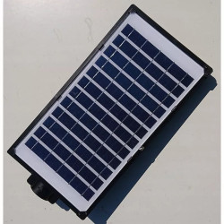 Czarna latarnia solarna LED 300W z podwójnym panelem i pilotem