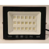 Czarny panel LED 30W z metalową obudową i zimną białą barwą światła