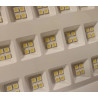 Czarny panel LED 30W z metalową obudową i zimną białą barwą światła