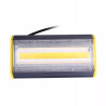 Halogen LED liniowy w kolorze czarno-żółtym o mocy 50 W
