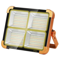 Przenośna lampa LED 20W z panelem solarnym, magnesami i haczykiem
