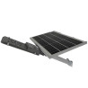 Latarnia solarna uliczna z panelem solarnym i lampą LED zamocowana na słupie