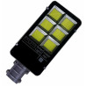 Latarnia solarna LED 1300W z panelem solarnym i mocowaniem na tle białym