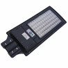 czarna latarnia solarna LED 1000W z panelem solarnym i czujnikiem ruchu