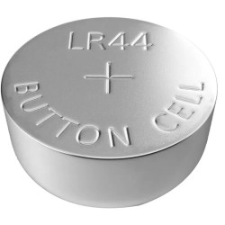 bateria guzikowa LR44 srebrna metalowa