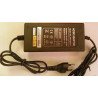 Czarny zasilacz 12V DC 5A 48W z przewodem i wtykiem do instalacji LED