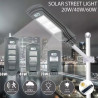 Latarnia solarna 40W z podwójnym panelem LED i mocowaniem ściennym