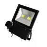 Czarny halogen LED z czujnikiem ruchu i aluminiową obudową