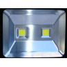 Czarny halogen LED z czujnikiem ruchu i aluminiową obudową