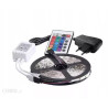 Zestaw taśmy LED RGB 3528 wraz z zasilaczem i pilotem do sterowania kolorami
