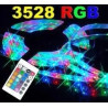 Zestaw taśmy LED RGB 3528 wraz z zasilaczem i pilotem do sterowania kolorami