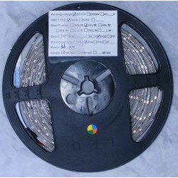Zestaw taśmy LED RGB 3528 wraz z zasilaczem i pilotem do sterowania kolorami