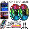 Zestaw taśmy LED RGB 3528 wraz z zasilaczem i pilotem do sterowania kolorami