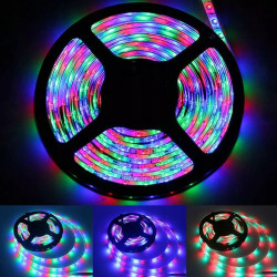Zestaw taśmy LED RGB 3528 wraz z zasilaczem i pilotem do sterowania kolorami