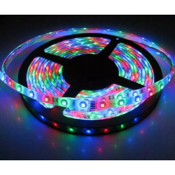Zestaw taśmy LED RGB 3528 wraz z zasilaczem i pilotem do sterowania kolorami