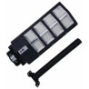 czarna lampa solarna LED 360 diod z pilotem i mocowaniem na rurę