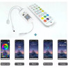 Zestaw taśmy LED RGB 10 m z pilotem, kontrolerem muzycznym i zasilaczem 12V