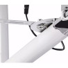Latarnia solarna LED 1800W z panelem słonecznym i mocowaniem na ścianę