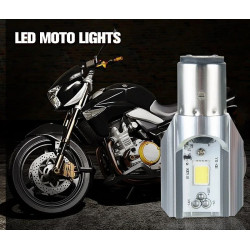 Żarówka LED z aluminiową obudową i trzonkiem BA20D do motocykla
