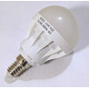 Żarówka LED w kształcie kulki z gwintem E14, oznaczenie 5W warm white, 220-240V