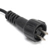 Czarny projektor laserowy RGB z uchwytem montażowym, efekt świetlny 3D na zewnątrz