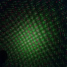 Czarny projektor laserowy RGB z uchwytem montażowym, efekt świetlny 3D na zewnątrz